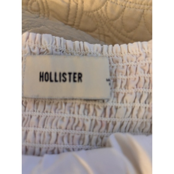 DOLD** Hollister Women's White Crochet Flowy Tube Top Cottagecore Croquette - Picture 7 of 9